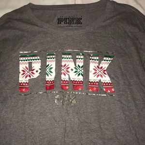 Pink long sleeve shirt! Holiday edition!